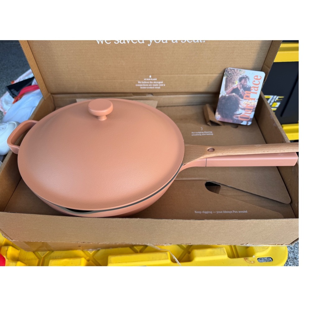 Our Place Large Always Pan Spice Rose Corail Pale 4QT Nonstick Pan with Lid